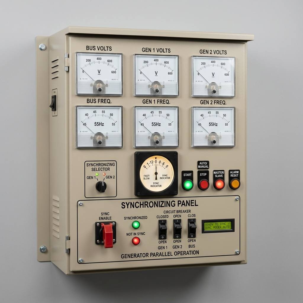 Generator Synchronizing and Load Sharing Panel